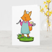 Fox Koch Bowl Kochlöffel Karte (Gelbe Blume)