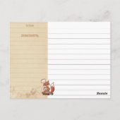 Fox Koch Süßigkeiten Kochbuch Rezepte Karte (Rückseite)