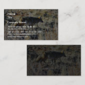 Fox-Kojoten wildes Anilmal auf dem Gebiet Visitenkarte (Vorne/Hinten)