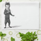 Fox-Küchen-Tuch (stehend) Geschirrtuch (Gefaltet)