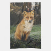 fox Küchentuch, foxy Teetuch, Fuchsjungs-Zuhausede Geschirrtuch (Vertikal)