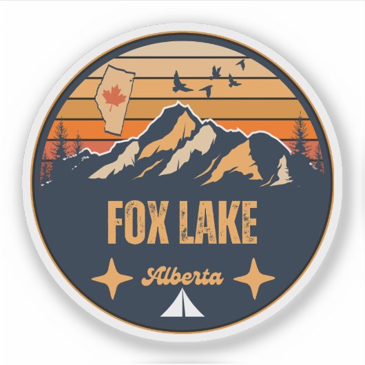 Fox Lake, Alberta Aufkleber (Vorderseite)