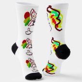 Fox Latte Fun Herbst Style Socken (Gewinkelt)