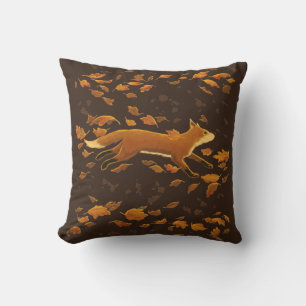 Fox läuft durch den Fall Kissen