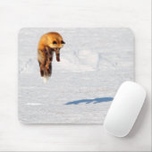 Fox Leap | Yukon, Kanada Mousepad (Mit Mouse)