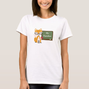 Fox-Lehrer an der Tafel T-Shirt