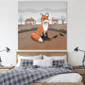Fox Leinwanddruck (Insitu (Schlafzimmer))