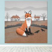 Fox Leinwanddruck (Insitu (Holzboden))