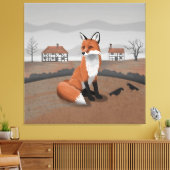 Fox Leinwanddruck (Insitu (Wohnzimmer))