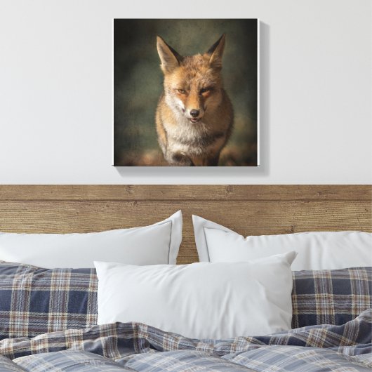 Fox Leinwanddruck (Insitu (Schlafzimmer))