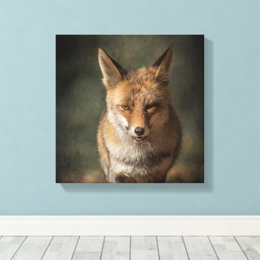 Fox Leinwanddruck (Insitu (Holzboden))