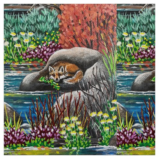 Fox-Liebe 2 Stoff (Muster)