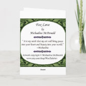 Fox-Liebe-Grußkarte Karte (Rückseite)