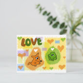 Fox-Liebe Postkarte (Stehend Vorderseite)