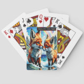 Fox-Liebe unter Monogram-Kindern Altes Maid-Spiel Spielkarten (Rückseite)