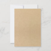 Fox Liebe Wedding RSVP Cards Karte (Rückseite)