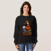 Fox liest ein Buch Sweatshirt (Vorne ganz)
