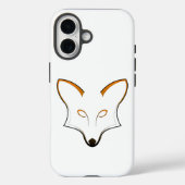 Fox Logo iPhone 16 Case (Rückseite)