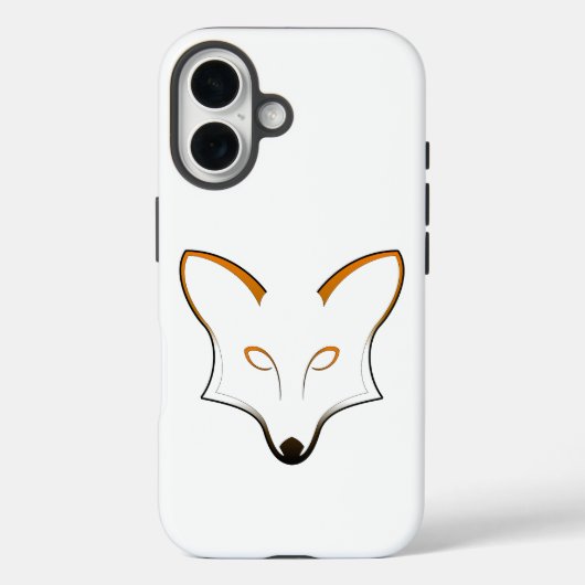 Fox Logo iPhone 16 Case (Rückseite)