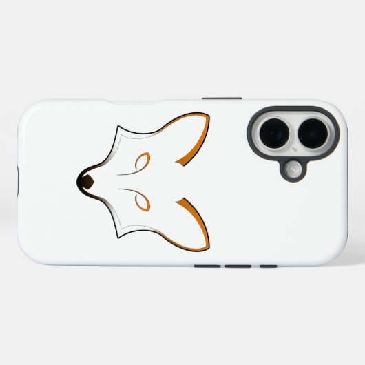 Fox Logo iPhone 16 Case (Rückseite (Horizontal))
