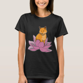 Fox Lotus Blume Blume T-Shirt