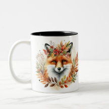Fox Lover Autum/Fall-Waldmonogramm Geburtstag