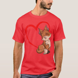 Fox Lover Herzwald Tier Lover Natur Wildlif T-Shirt
