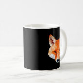 Fox Lover in Origami Look Kaffeetasse (VorderseiteRechts)