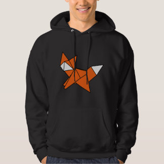 Fox Lover Niedlich Origami Red Fox Japanisch Minim Hoodie