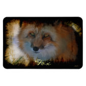 Fox-lover Wildlife Art Magnet (Horizontal)