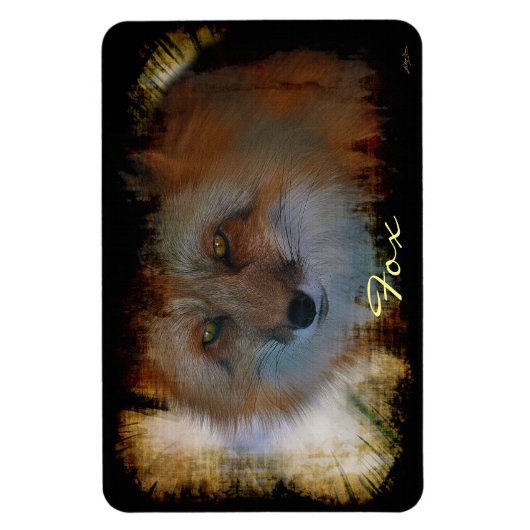 Fox-lover Wildlife Art Magnet (Vertikal)