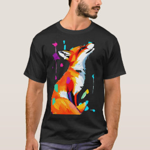 Fox Lover Zeichnend Ölgemälde eines Fuchs T-Shirt