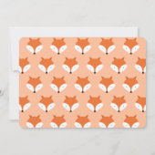 Fox macht einen ersten Geburtstag Einladung (Rückseite)