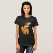 Fox Magician Magic Zauberstab T-Shirt (Vorne ganz)