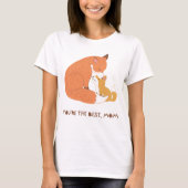 "Fox Mama & Cub - Wilde Tenderness Art" T-Shirt (Vorderseite)