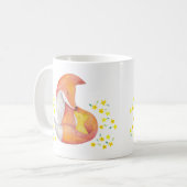 Fox-Mamma und -baby-Tasseroter Fox-Kunst-Geschenk Kaffeetasse (Vorderseite Links)