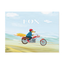 Fox-Man-Postkarte