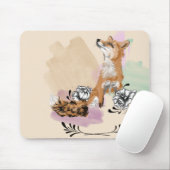 Fox-Mausunterlage Mousepad (Mit Mouse)