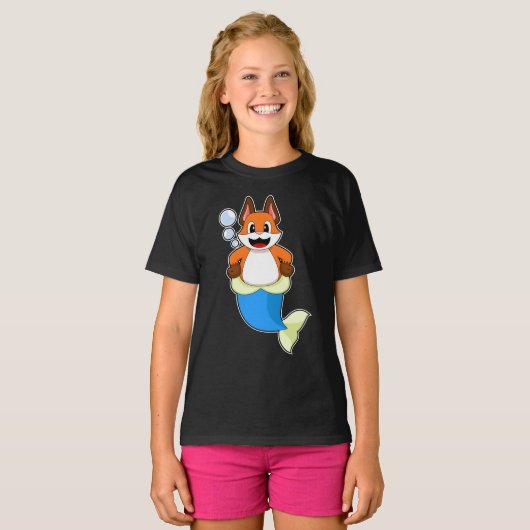 Fox Mermaid T-Shirt (Vorne ganz)