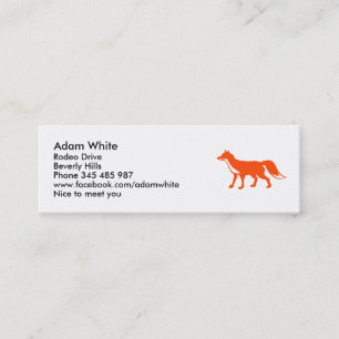 Fox Mini Visitenkarte