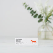 Fox Mini Visitenkarte (Stehend Vorderseite)