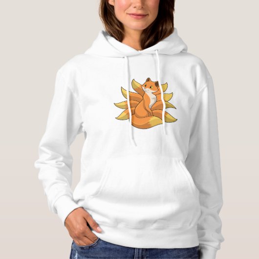Fox mit 9 Fox-Schwänzen Hoodie (Vorderseite)
