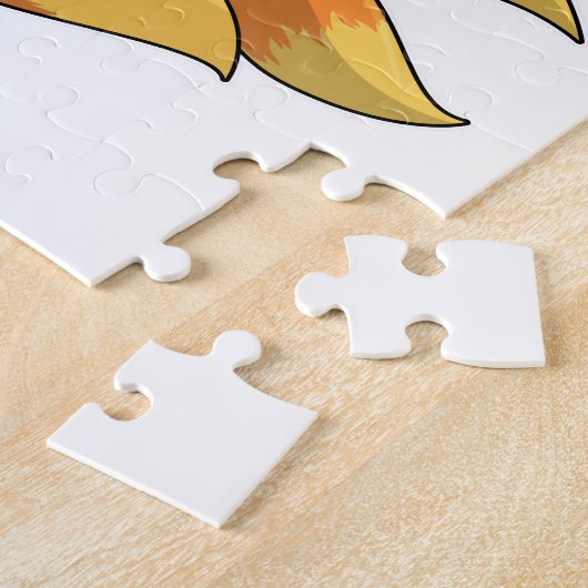 Fox mit 9 Fox-Schwänzen Puzzle (Seite)