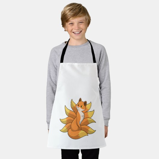 Fox mit 9 Fox-Schwänzen Schürze (Getragen)