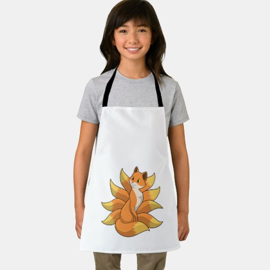 Fox mit 9 Fox-Schwänzen Schürze (Insitu)