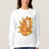 Fox mit 9 Fox-Schwänzen Sweatshirt (Vorderseite)