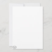 Fox mit Balloon und Party Hat Flat Grußkarte Dankeskarte (Rückseite)