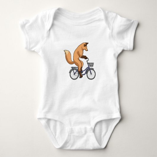Fox mit Bicycle Baby Strampler (Vorderseite)
