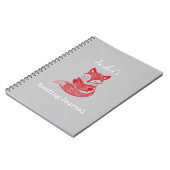Fox mit Book Personalisiert Reading Notebook Notizblock (Linke Seite)