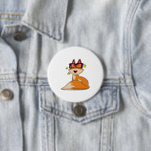 Fox mit Brille Button (Beispiel)